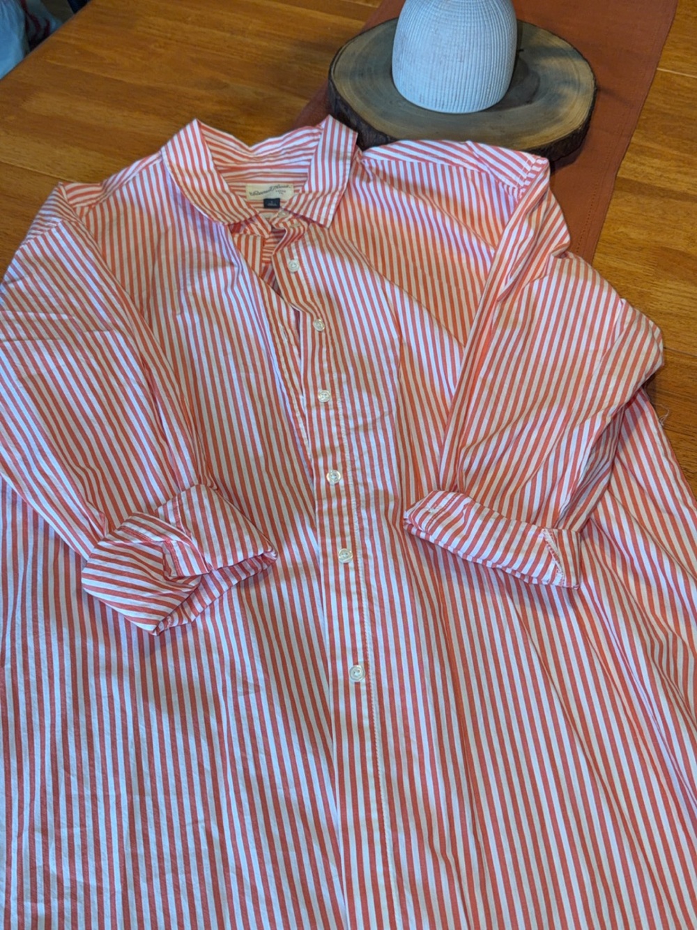 Universal Thread Striped Button-Down Shirt - Picture 3 of 5